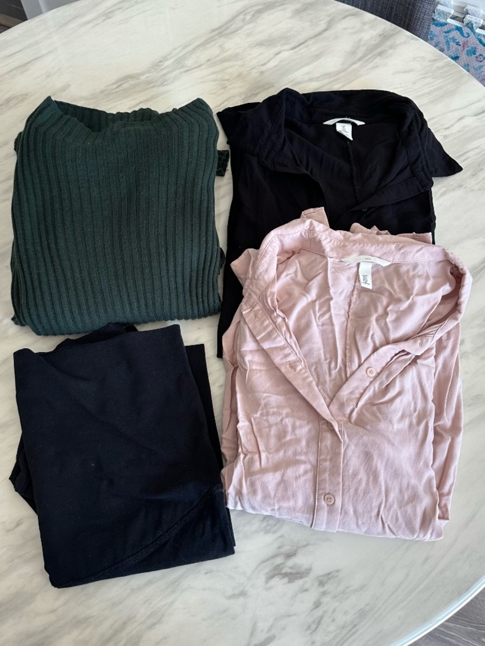 H&M MAMA Maternity 4-Piece Winter Capsule Bundle - Size Large